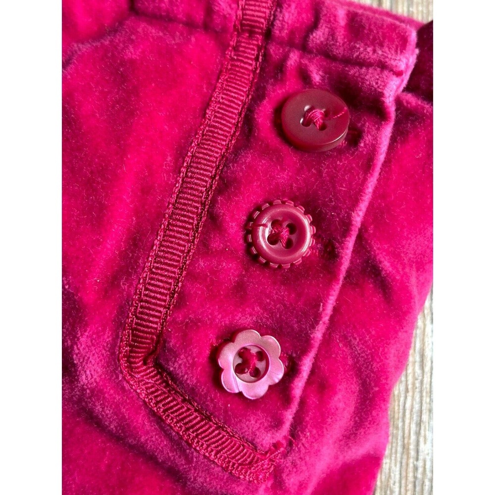 Oshkosh Kid's Velveteen Cordless Cordoroy Embroidered Pants, 20x16, tagged 4t - Picture 2 of 11